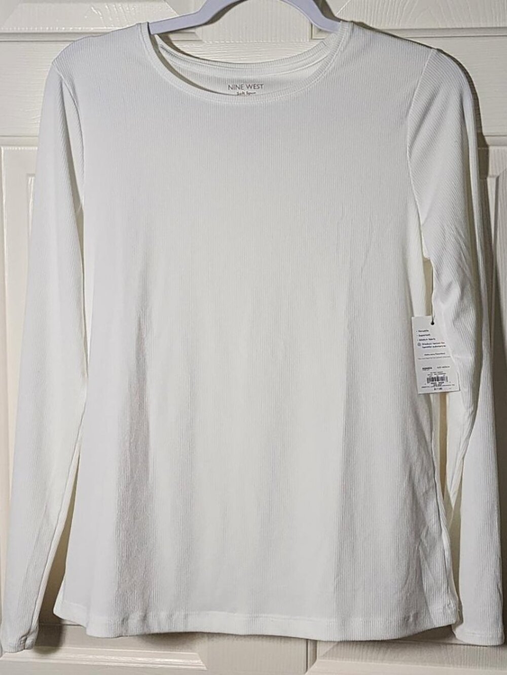 Women's Nine West Long Sleeve Crewneck Top